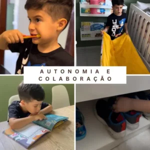 Criança desenvolvendo autonomia e colaboração